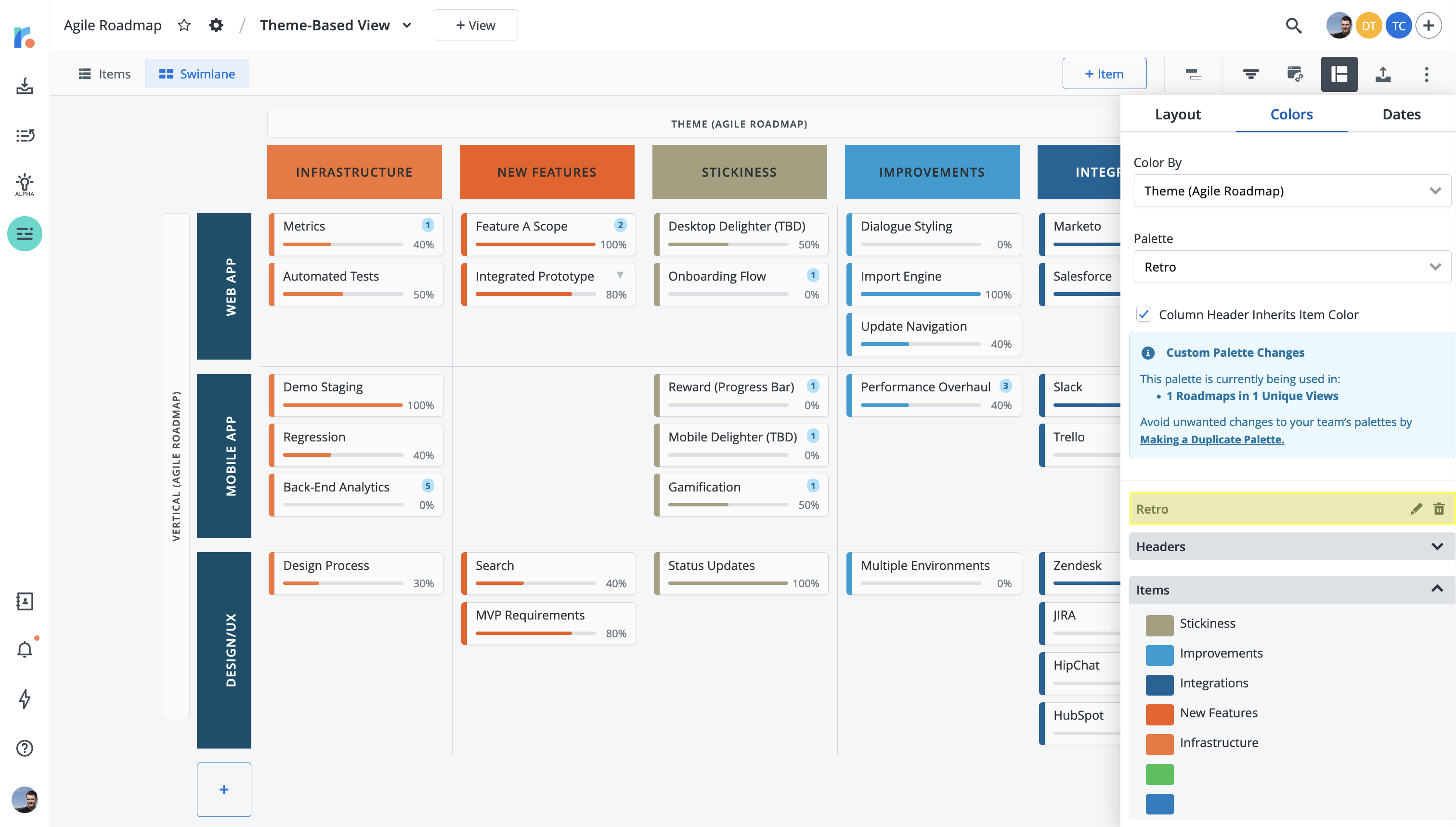 Working with Color Palettes – Roadmunk